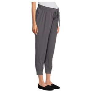 Time and Tru Women's Maternity Jogger Pants Size Med 8-10 Metal Night Gray NWT
